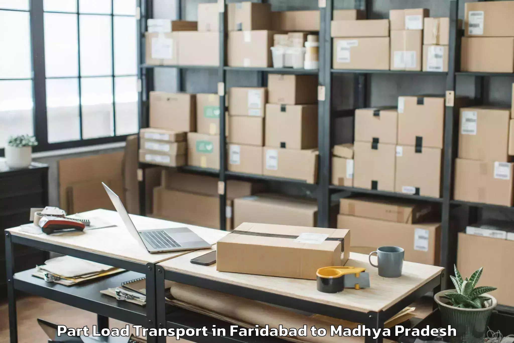 Faridabad to Khalwa Part Load Transport Booking